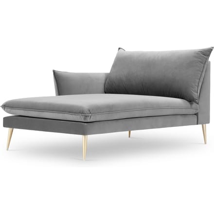 Chaise Longue Elio links velvet | Milo Casa