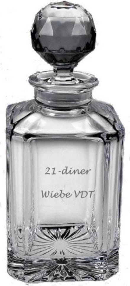 Whiskeykaraf 800 ml met uw eigen tekst of logo