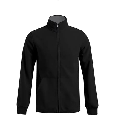 Promodoro Men´s Double Fleece Jacket E7971 - Black/Light Grey (Solid) - L