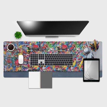 Bureauonderlegger - Beschermmat - Bureau Beschermen - Water- en Hittebestendig - 120x40 cm - Multicolor