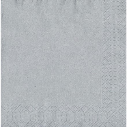 Duni Servetten - 33x33cm - Silver