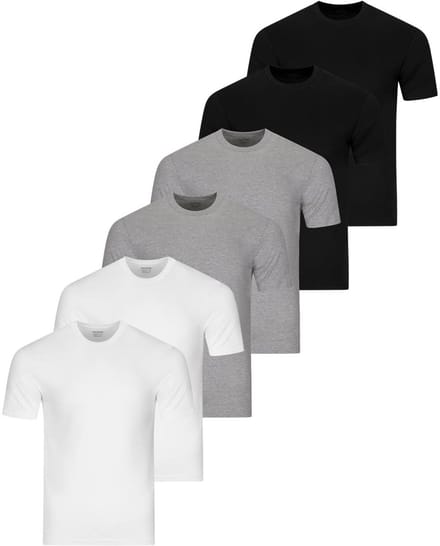 RAGMAN Heren onder t-shirts 6 pack Basic