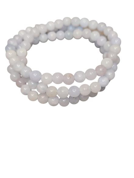 aquamarijn 3 dubbel armband / ketting