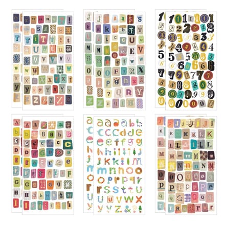 Dailygoods- Letterstickers 648 Stuks - Waterdicht - Zelfklevend