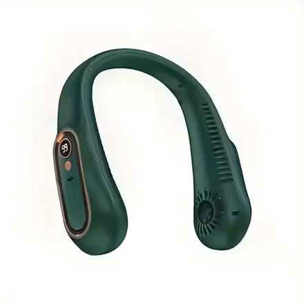 Nek Ventilator groen - Nek ventilator - 5 standen - Draadloos - Neck fan - Mini ventilator - Gezichtsventilator - Hals ventilator