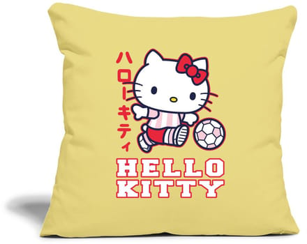 Hello Kitty Speelt Voetbal Sierkussenhoes, 45 x 45 cm