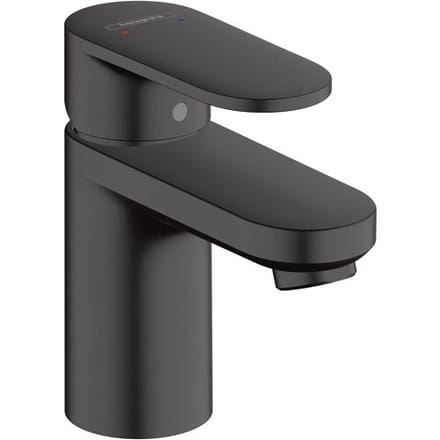 Hansgrohe Vernis Blend wastafelkraan - model 70 - opbouw - laag - met trekwaste - mat zwart