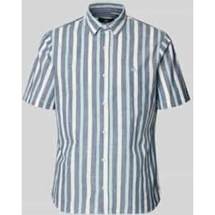 slim fit vrijetijdsoverhemd met gestikt logo