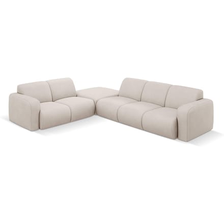 Hoekbank Lola links met hocker | Windsor & Co