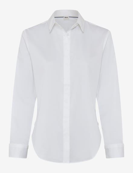 Brax Dames Blouse  Style VICTORIA white, wit, maat 32