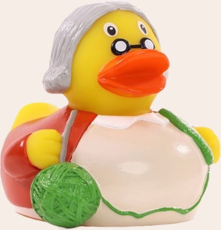 Ontdek de Schattige Oma Badeend van 8 cm