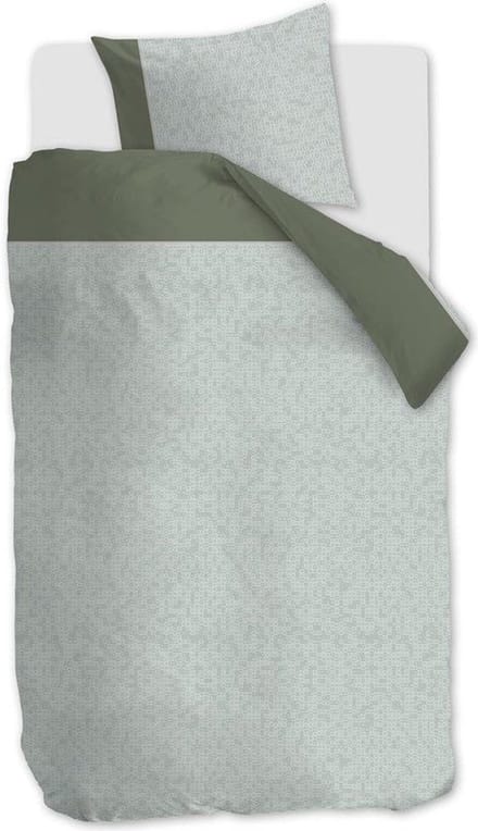 Silvana Laurel dekbedovertrek - Eenpersoons - 140x200/220 - Groen