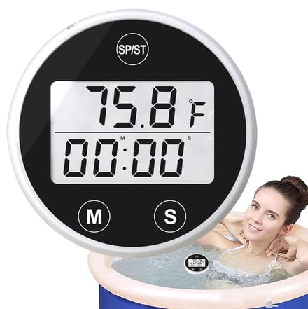 IJsbad Thermometer - Drijvende Meter - Water Temperatuur - Met Timer Alarm - 4 cm Diameter
