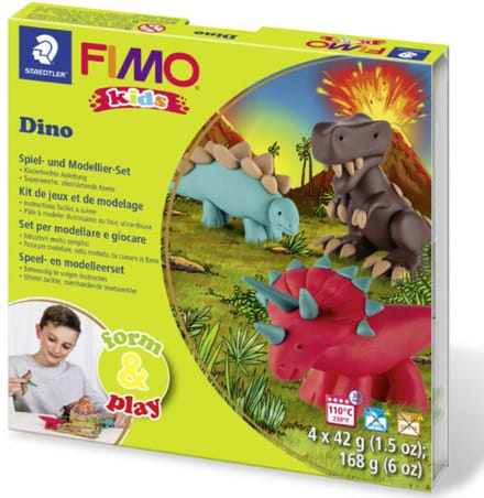 FIMO kids 8034 - ovenhardende boetseerklei - form&play set - Dino
