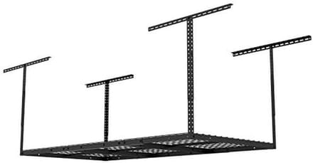 Plafondplank - Opbergrek - Ruimte Besparen - Stabiele Staalconstructie - 183 x 91 cm - Zwart