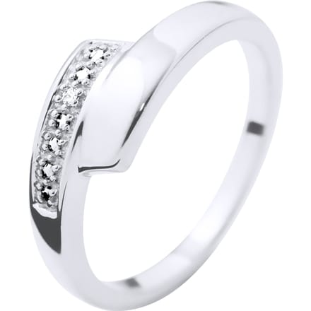 Ring Diamonds 0.010 Cts White Gold