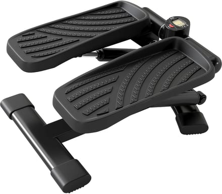 SPORTNOW Mini Stepper - Staal, ABS - 42x34x22cm - Zwart