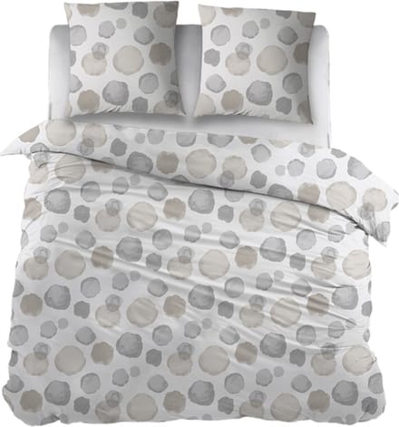 Snoozing Fraises Dekbedovertrek - Extra breed - 260x200/220 cm - Beige