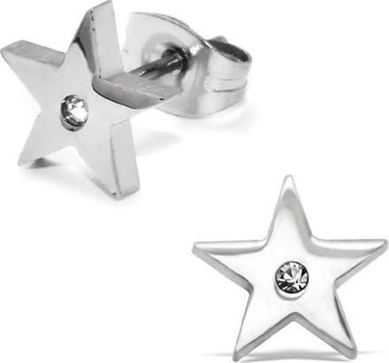 Amanto Oorbellen Briek - 316L Staal - Ster - Ø10mm