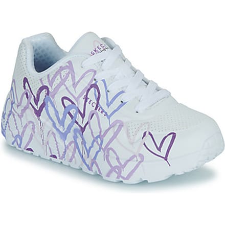 Skechers Uno Lite - Spread The Love - Meisjes Sneakers - Wit