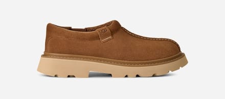 UGG® Tasman Lug in Brown, Size 6, Suede/Polyester/Wool