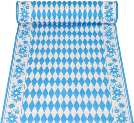 1x Tafellopers Airlaid 24 m x 40 cm Beiers blauw