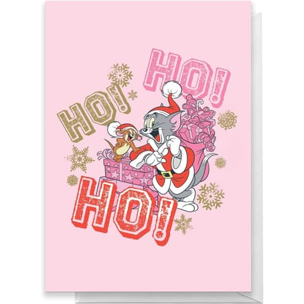 Tom And Jerry Ho! Ho! Ho! Greetings Card - Giant Card