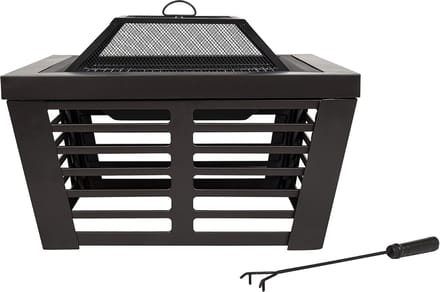 Grote Stalen Vuurplaats met BBQ Grill XL voor Buiten
