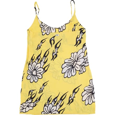 Flamin' Flower-jurk voor dames Cyber   Geel