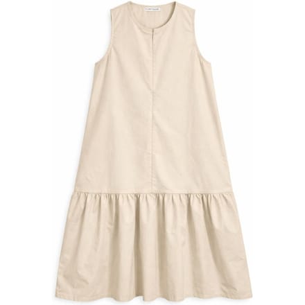 Maxi-jurk met Kraag en Rimpeldetails