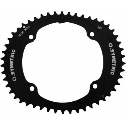 Stronglight Osymetric 4b Campagnolo 145/122 Bcd Kettingblad Zwart 52/38t