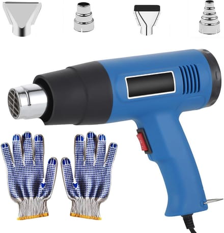 Professioneel Heteluchtpistool 2000W met 2 Warmtestanden en 4 Sproeiers