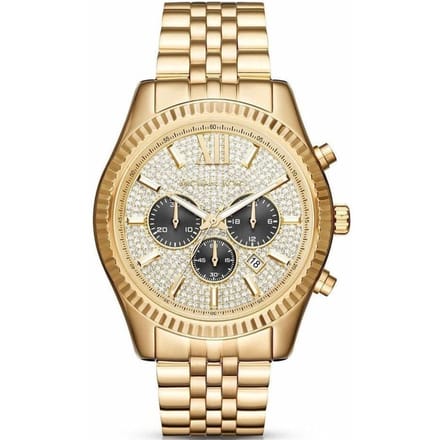 Michael Kors MK8494 Lexington Gouden Gegolfd Herenhorloge