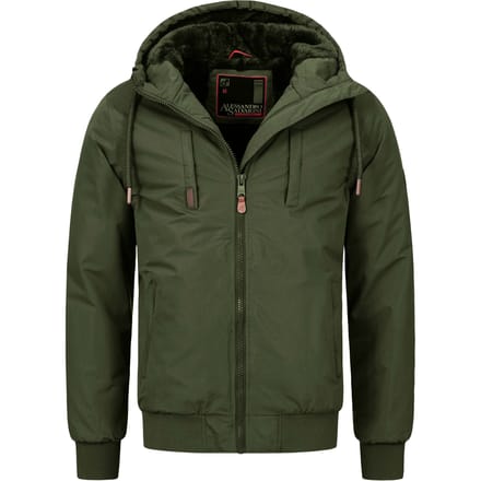 Alessandro Salvarini heren winterjas AS-320 met teddyvoering & capuchon – warm & stoer
