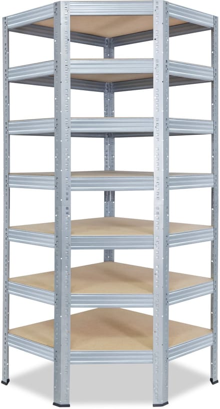 Shelfplaza PRO hoekstelling - 230x90x60 cm - verzinkt - 7 planken