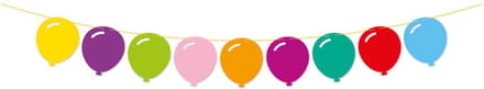 Globos Paper Garland Pop Party - 2m