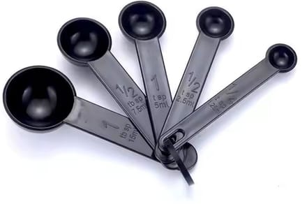 Maatlepel set 5-delig - Maatlepel - Zwart