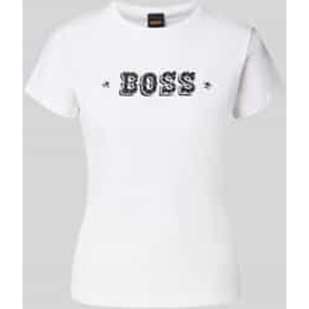Slim fit T-shirt van puur katoen