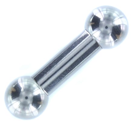 Piercing chirurgisch staal basis extern schroefdraad 8x12x12 - zilver - LMPiercings