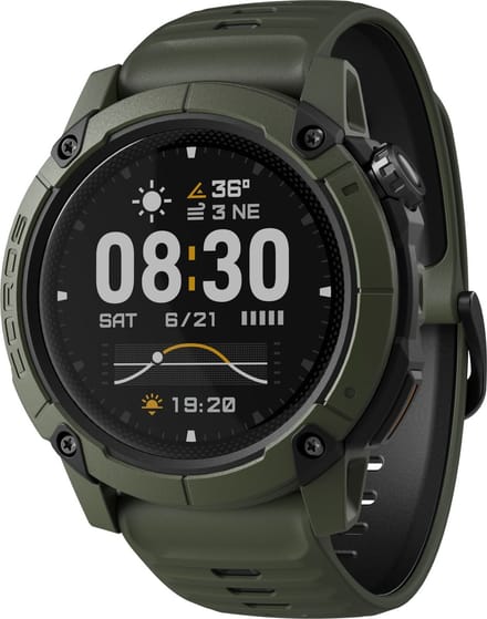 COROS - Horloge - Nomad - Groen - 46mm - Silicone - Adventure Watch