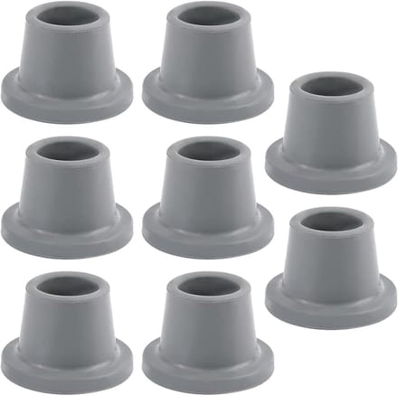 Rubberen Pootjes - Antislip Doppen - Badkamer Veiligheid - Verbeterde Stabiliteit - 8 stuks - Grijs