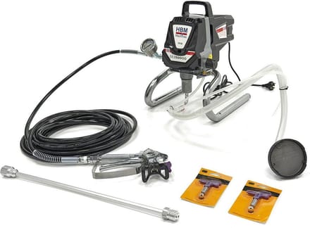 HBM - High Pressure Airless Spraying Machine - Paint Sprayer - Wall Spraying Machine - Set 1010 Watt - Professional Painters