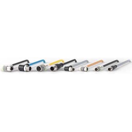 Pepperl+Fuchs 200860 Sensor/actuator connector M12 Aantal polen (sensoren): 4 Stekker, haaks, Bus, haaks 5.00 m 1 stuk(s) Piece
