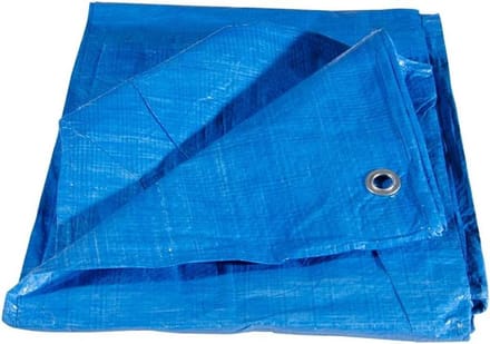 Zeildoek met Ogen - Afdekzeil Waterdicht - Bescherming en Opslag - Versterkte Rand Aluminium - 4 x 5 Meter