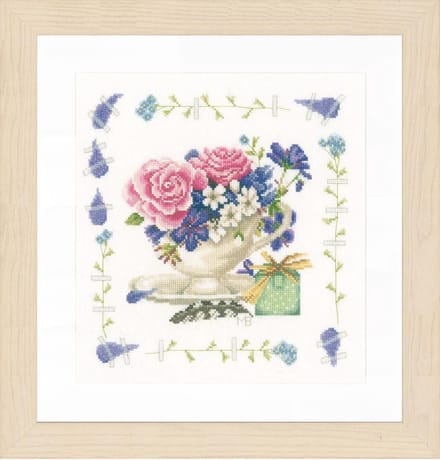 Telpakket kit Boeket met rozen - Lanarte - PN-0170950