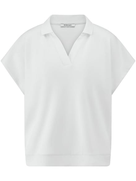 Poloshirt Van Peter Hahn wit