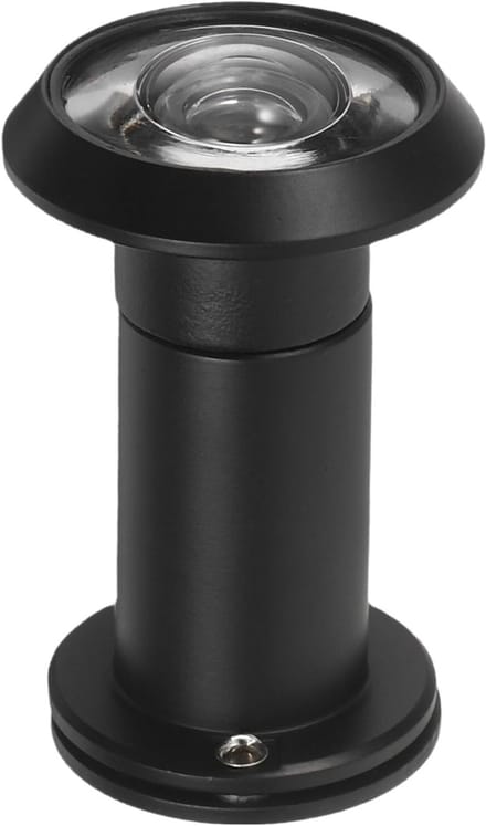Deurspion Kit - Kijkgaatje Deur - Veiligheid Thuis - Extra Breedhoek - 7.3 cm - Zwart
