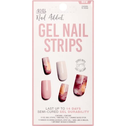 Ardell LED Gel Nail Art Strips  - Cheers to Rose