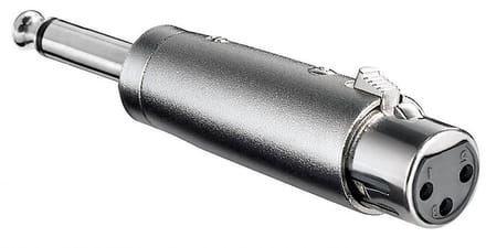 XLR (v) - 6,35mm Jack mono (m) adapter