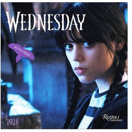 Wednesday 2026 Wall Calendar (Includes Stickers) - MGM